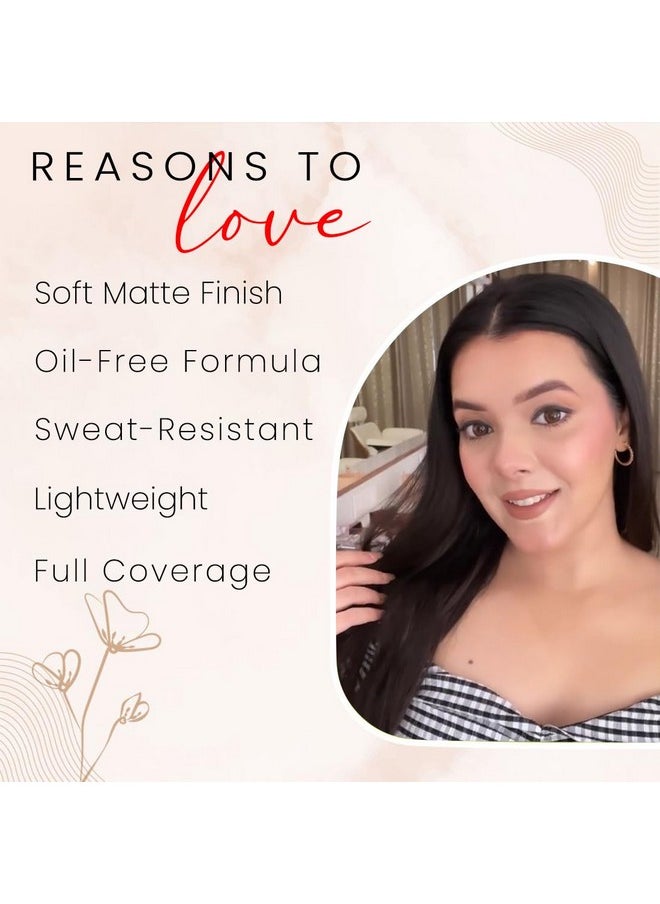 Coloressence Hd Foundation High Coverage Matte Finish Liquid Foundation To Cover Blemishes And Dark Spots | Hd Translucent Powder For Setting & Mattifying Makeup For An Oil-Free |Dusky Skintone  - Image 3