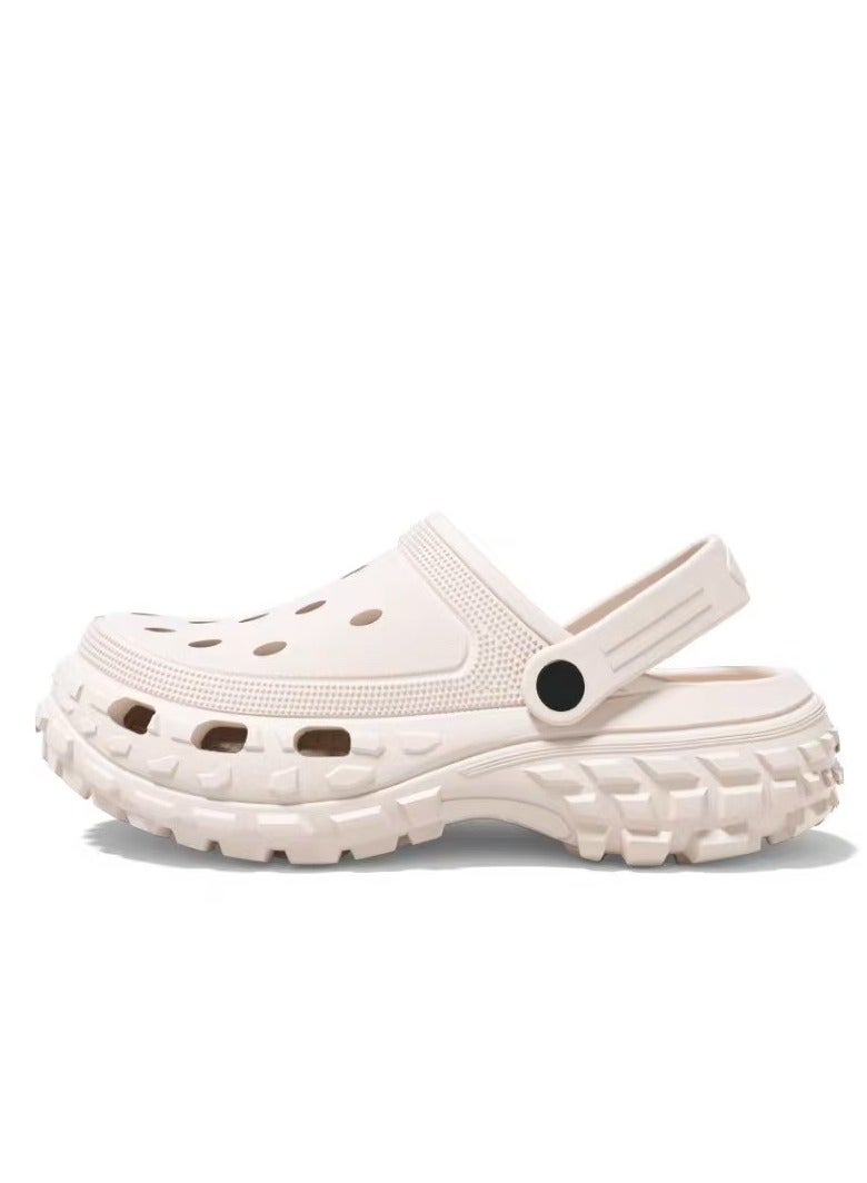 Classic Casual Slippers Outside Home Shoes Adult Sandals Fashionable men's and women's sandals, non slip soles, thick soles, beach breathable perforated shoes, slippers, breathable slippers, sandals, men's and women's indoor and outdoor flat slippers - Image 2