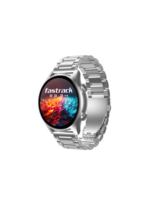 Fastrack Astor FR2 Pro Smartwatch with 1.43” AMOLED Display with 466 * 466 Pixel Resolution|SingleSync BT Calling|AI Voice Assistant|100+ Sports Modes and Watchfaces|Upto 5 Day Battery|IP68