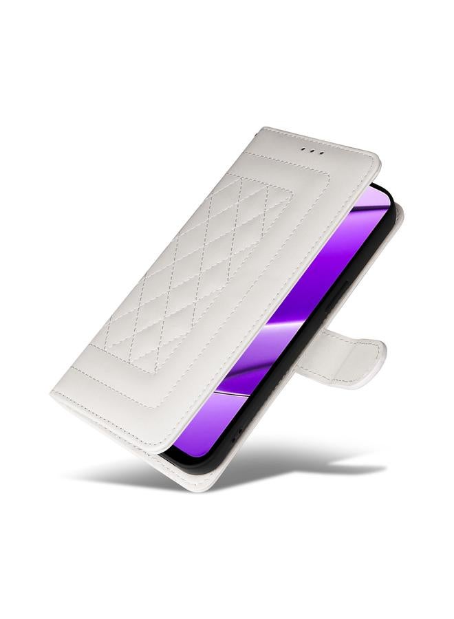 اس-توب جراب هاتف Realme 11 5G من الجلد بتصميم شبكي ماسي قابل للطي - Image 5