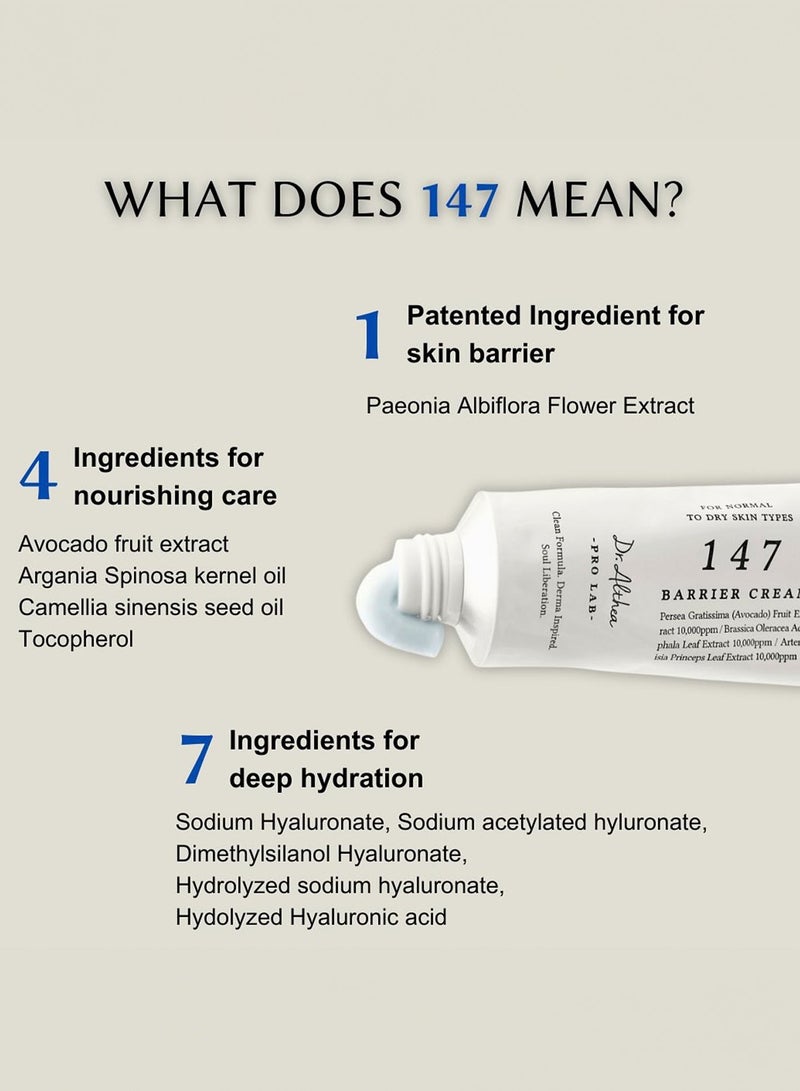 Dr.althea 147 Barrier Cream, Hyaluronic Acid, 50ml  - Image 3