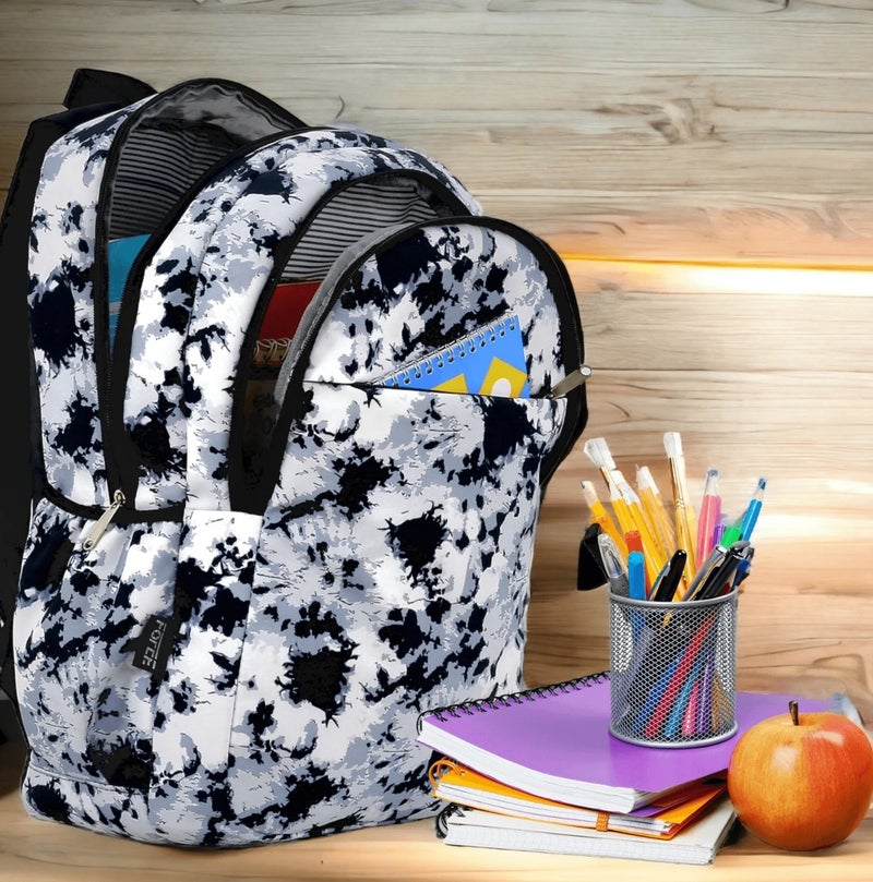 Force Backpack Unisex -black splash pattern - Full waterproof - Image 5