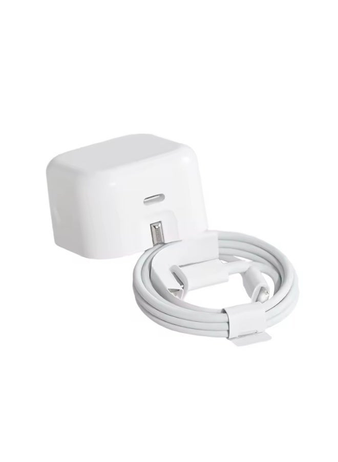 Fast Charger for iPhone 17/16/15/14/13/12 Pro Max with Cable 20W USB-C, UK Plug, Rapid Charging Adapter for iPhone & iPad, White - Image 4