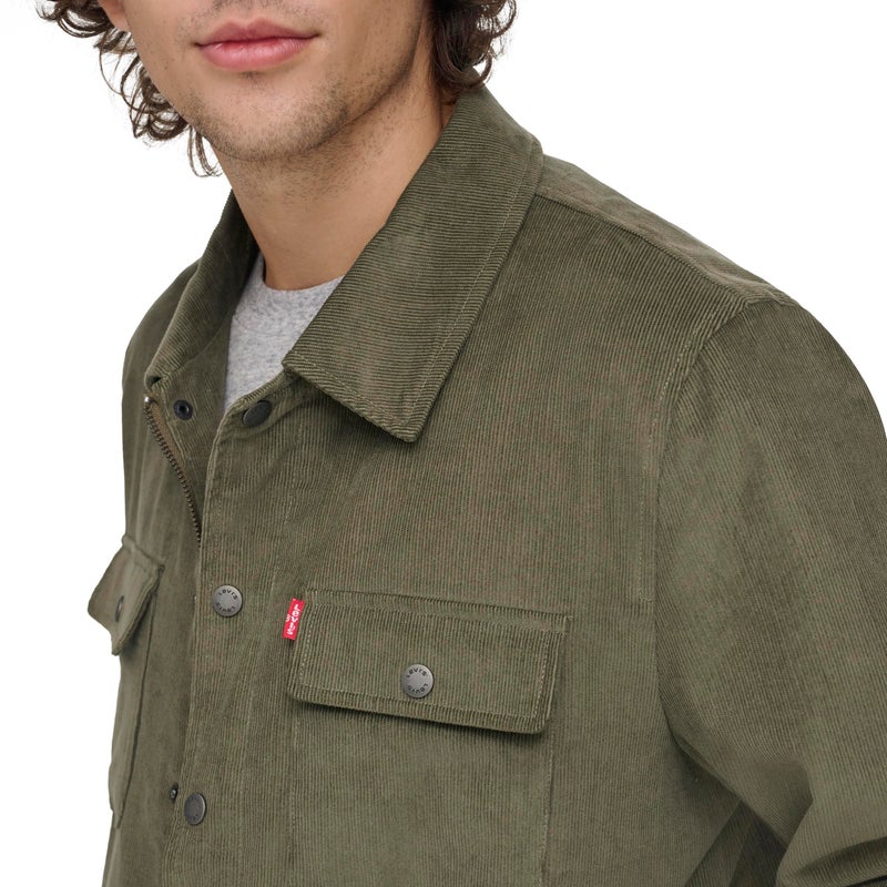 Levi's Men's Corduroy Shirt Jacket, Green Leaf Unfilled, Large - Image 2
