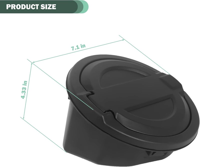 Phamyor Aluminum Alloy Gas Cap Cover for Jeep Wrangler - Image 4
