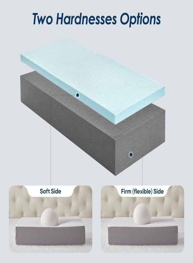 Kehangte Cooling Cube Pillow for Side Sleepers, Square Memory Foam Side Sleeper Pillow Firm Soft Double-Sided Supportive, Support Head Neck Shoulder for Pain Relief Cervical Pillow, 24"x12"x6" - Image 4