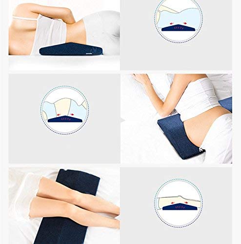 METRON-2”(H) Medium Firm Support Foam Lumbar Pillow for Lower Spine & Back Support for Sleeping Helps Pre & Post Surgery - Image 3