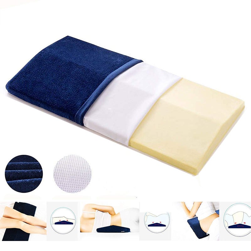 METRON-2”(H) Medium Firm Support Foam Lumbar Pillow for Lower Spine & Back Support for Sleeping Helps Pre & Post Surgery - Image 4