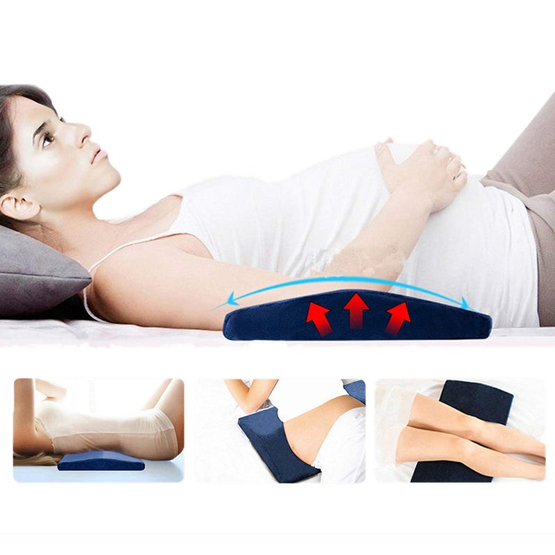 METRON-2”(H) Medium Firm Support Foam Lumbar Pillow for Lower Spine & Back Support for Sleeping Helps Pre & Post Surgery - Image 2