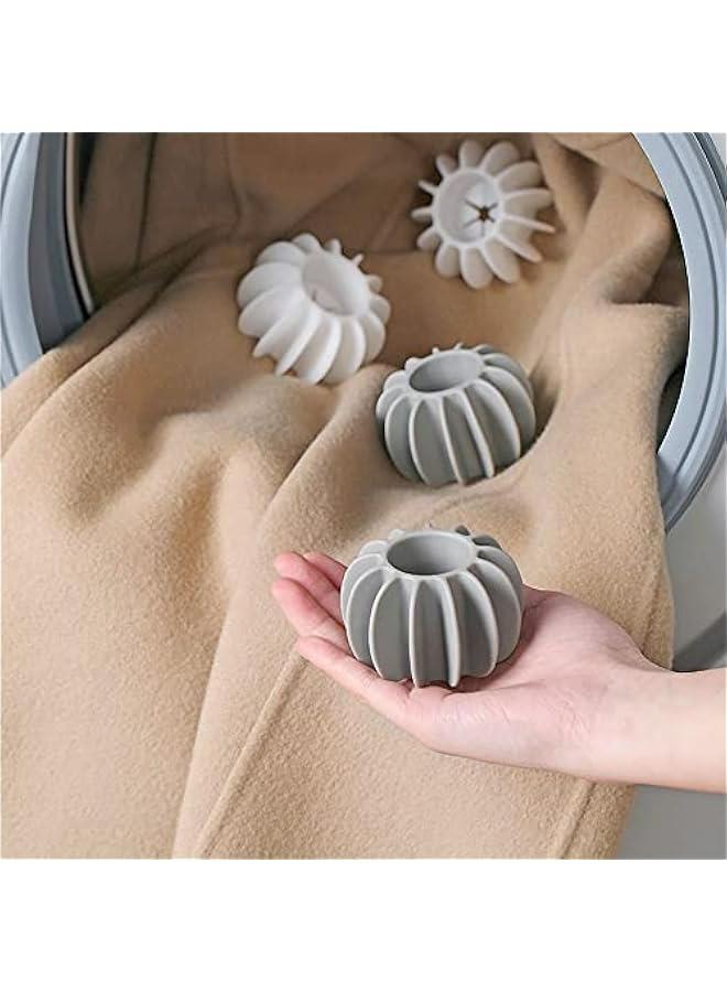 4Pcs 2025 Reusable Scrubbing Laundry Balls Washing,1PC Silicone Machine Steamer Dryer Washer Ball - Image 1
