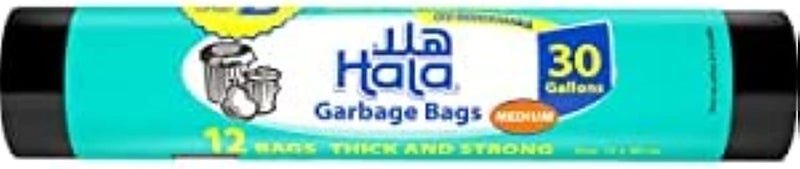 Hala أكياس القمامة هلا 30 جالون 12 كيس - Image 1