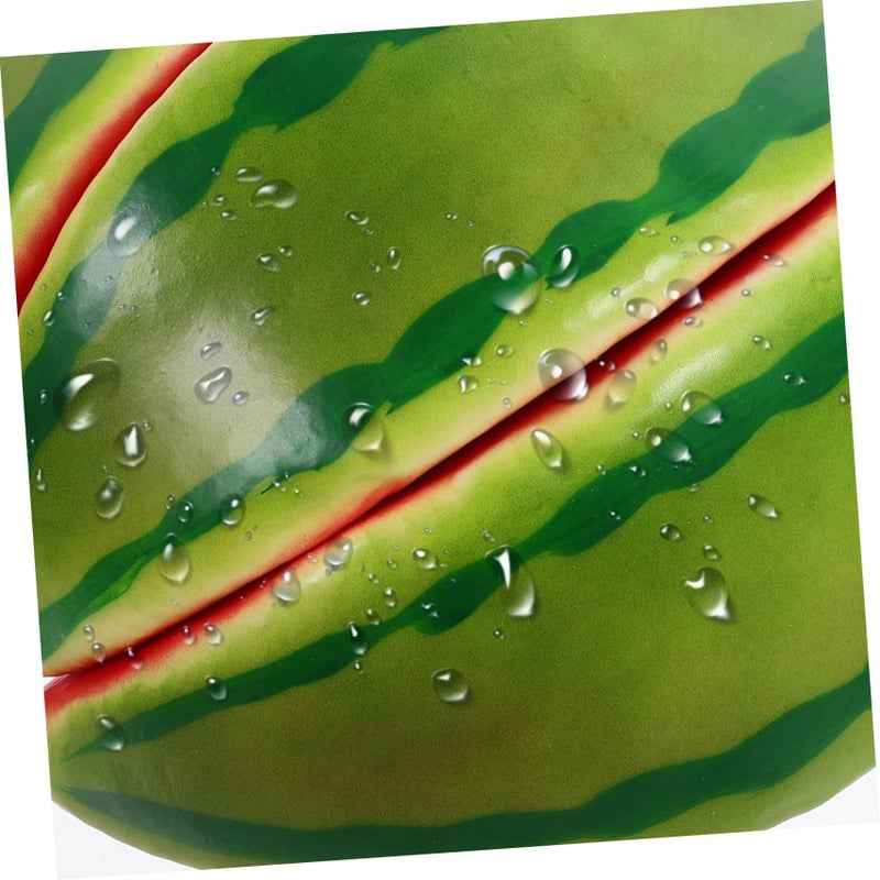 Luxshiny 4pcs Artificial Watermelon Slices Realistic Faux Fruit Props for Party Home Decor Photoshoot - Image 5