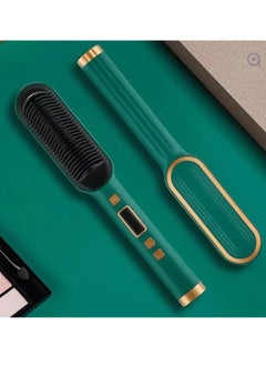 NAFEH Hair Straightener Comb 2 In 1 Hair Straightener Professional Styling Comb Portable quick Heating styling Electric Hot Straightening Iron Hair Curler Straightener Set  - Image 1