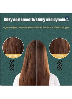 NAFEH Hair Straightener Comb 2 In 1 Hair Straightener Professional Styling Comb Portable quick Heating styling Electric Hot Straightening Iron Hair Curler Straightener Set  - Image 2