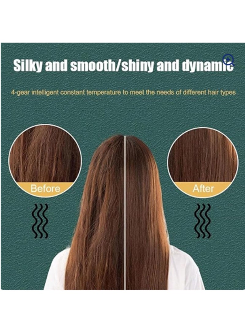 NAFEH Hair Straightener Comb 2 In 1 Hair Straightener Professional Styling Comb Portable quick Heating styling Electric Hot Straightening Iron Hair Curler Straightener Set - Image 2