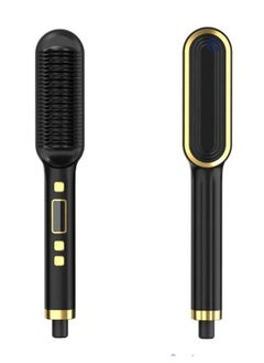 NAFEH Hair Straightener Comb 2 In 1 Hair Straightener Professional Styling Comb Portable quick Heating styling Electric Hot Straightening Iron Hair Curler Straightener Set  - Image 4