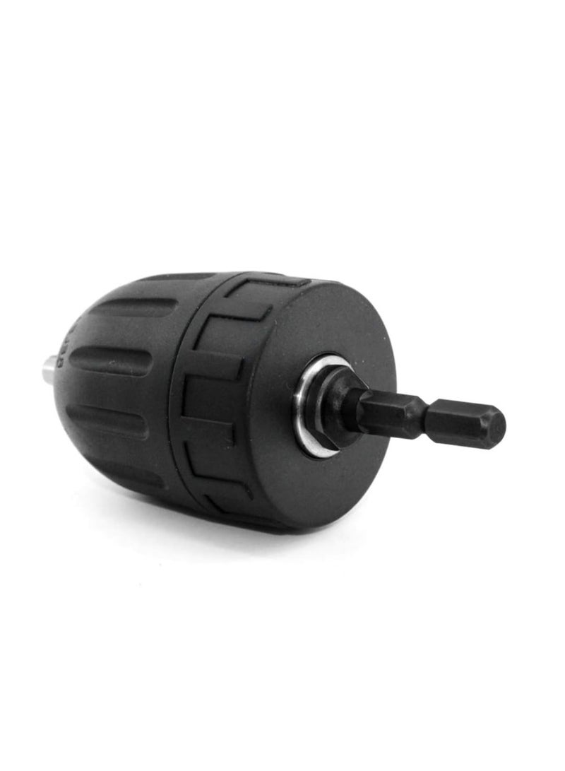 Yakumuz Quick Change 1/4-Inch Hex Shank, Yakumuz 0.8-10mm Clamping Capacity Mount 3/8-24UNF Keyless Drill Chuck Screwdriver to Drill Converter Conversion Tool - Image 3