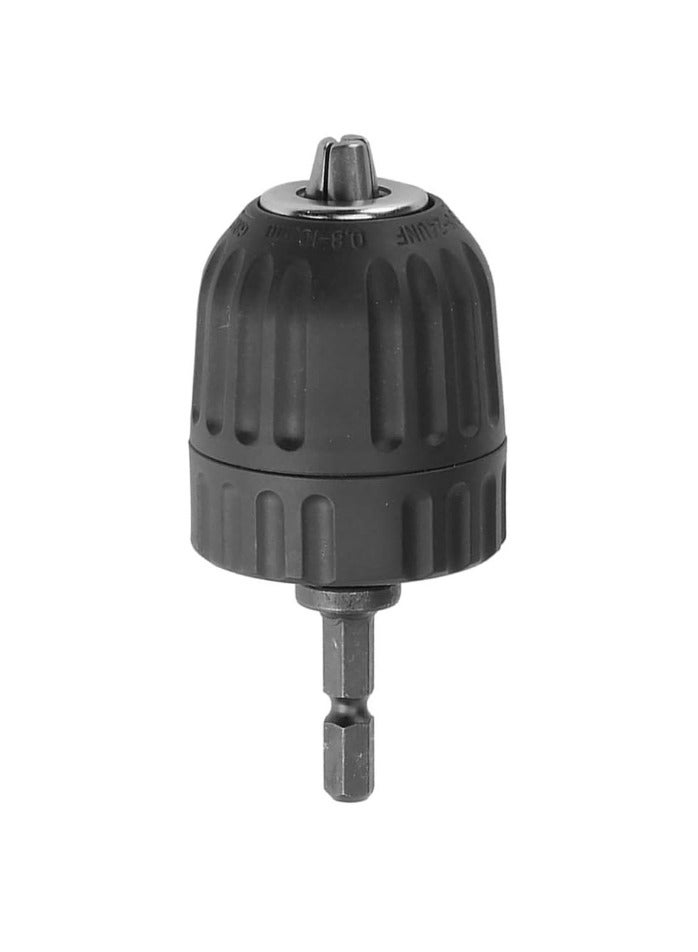 Yakumuz Quick Change 1/4-Inch Hex Shank, Yakumuz 0.8-10mm Clamping Capacity Mount 3/8-24UNF Keyless Drill Chuck Screwdriver to Drill Converter Conversion Tool - Image 2