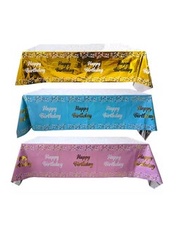 Generic Tablecloth and tablecloth for birthdays and happy occasions, high quality heavy latex material, random color, one piece 