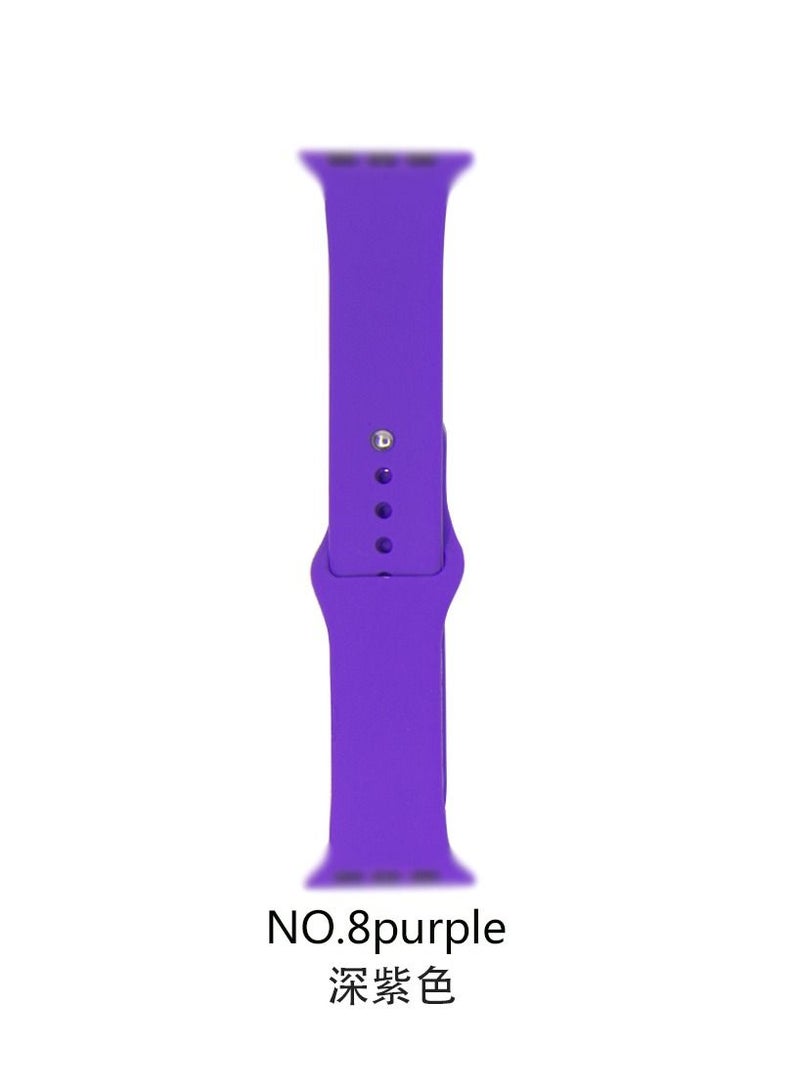 Apple Watch Band 45mm 44mm 42mm Soft Silicone Sport Band Replacement Wrist Strap Compatible for iWatch Apple Watch Series 7/SE/6/5/4/3/2/1 (45mm/44mm/42mm) - Image 2