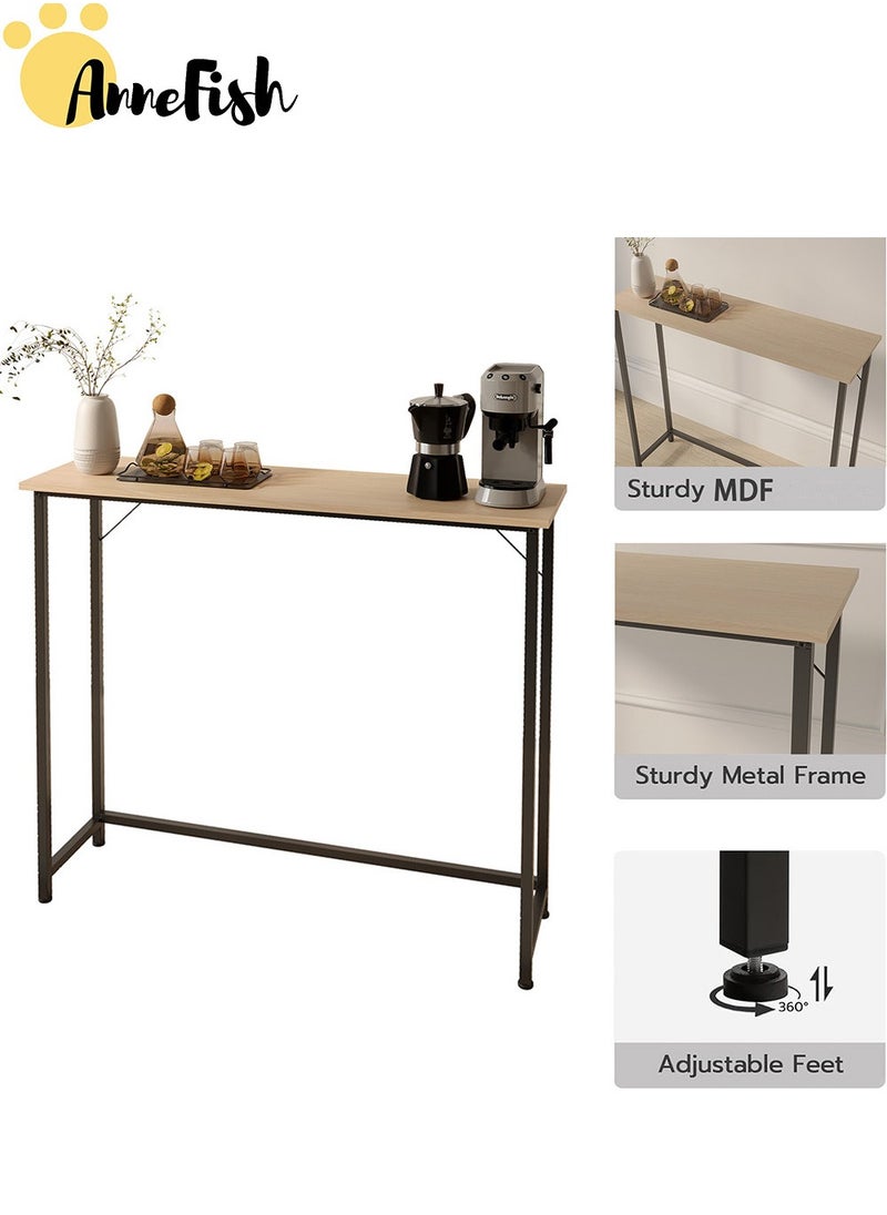 AnneFish 100*30*80cm Console Table for Entryway Modern Home Sofa Coffee Table Entrance Table Dining Room Kitchen Bar Display Table for Hallway Living Room Bedroom  - Image 5