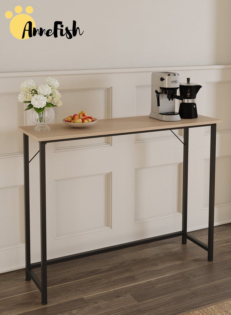 AnneFish 100*30*80cm Console Table for Entryway Modern Home Sofa Coffee Table Entrance Table Dining Room Kitchen Bar Display Table for Hallway Living Room Bedroom - Image 1