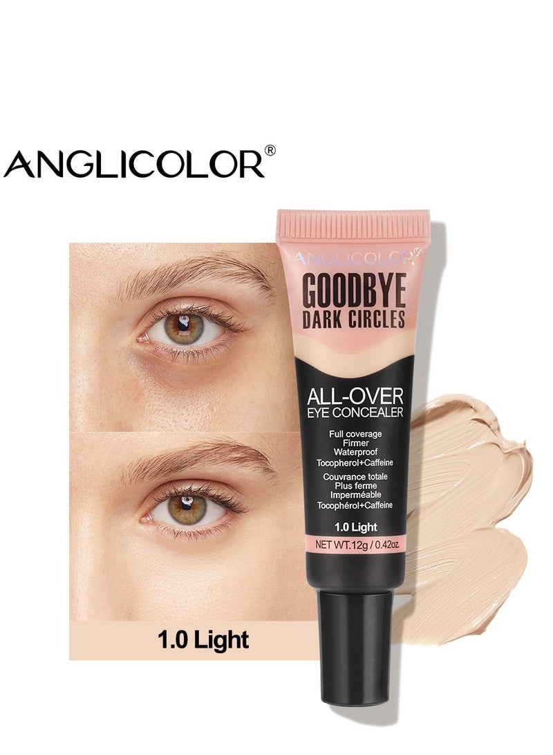 Anglicolor Under Eye Concealer,Eraser Eye Concealer, Under-eye Brightener & Primer Dark Circles, Highly Pigmented and Water-Resistant, Eye Colour Corrector Korean Makeup, Vegan & Cruelty-free - Image 1