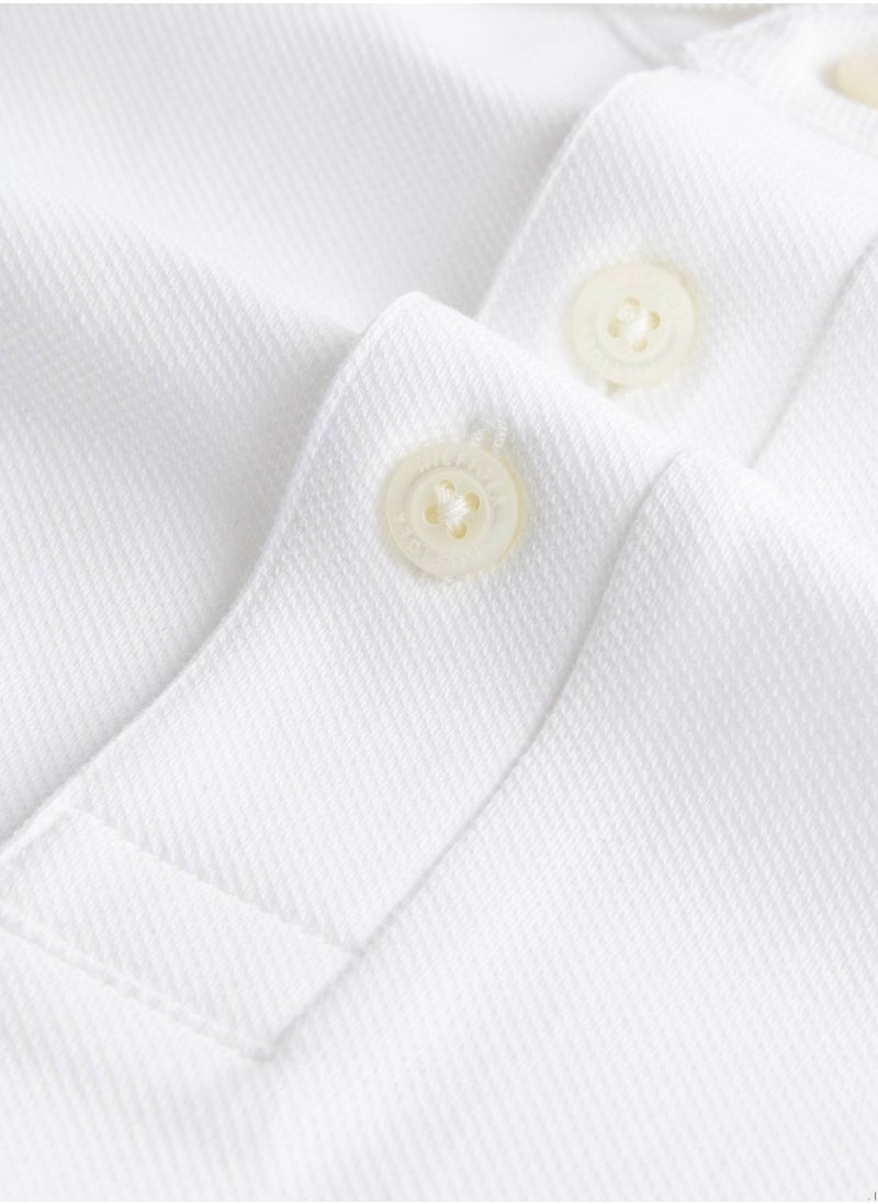 TOMMY HILFIGER Men's 1985 Collection Slim Fit Polo - Cotton, White  - Image 4