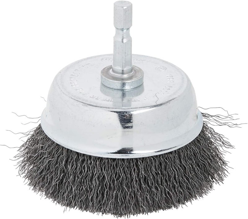 Forney 72732 Wire Cup Brush Fine Crimped with 14Inch Hex Shank 3Inchby008Inch - Image 3