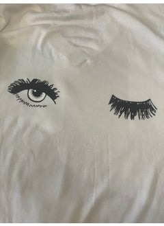 Gönülden Tasarım Heartfelt Design 5X24 cm Iron-On Black Eyelash Eye Applique Transfer Printing T-Shirt Jeans Printing 
