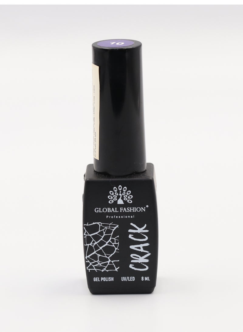 Crackle Gel Nail Polish - Captivating Cracked Effects | 12 Colors | 8ml | Global Fashion Professional | No. 03