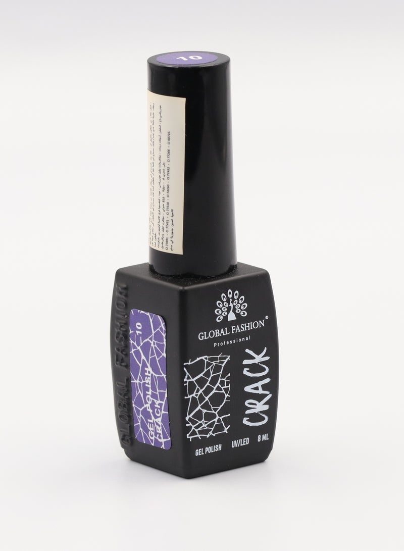 Crackle Gel Nail Polish - Captivating Cracked Effects | 12 Colors | 8ml | Global Fashion Professional | No. 03