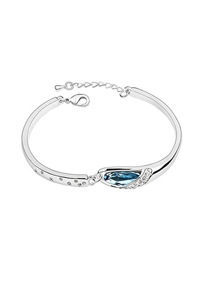 Shining Diva Fashion Valentine Gift Non Precious Metal Jewelery Set For Women Blue Rcmb216  - Image 4