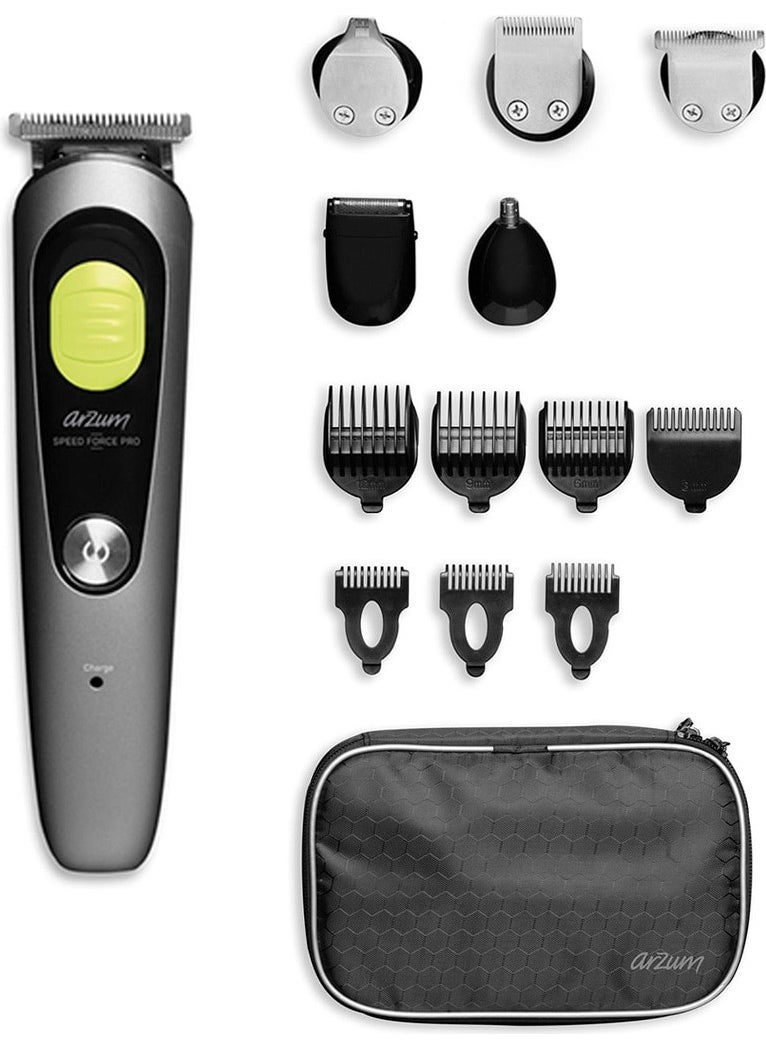 Arzum AR5211 Speed Force Pro 12 In 1 Men's Care Set - Gray  - Image 2