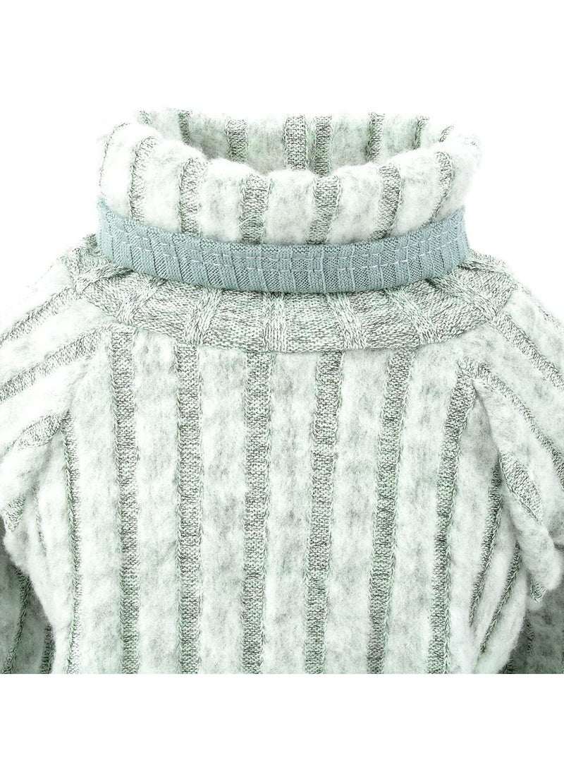 erorex Pet Pullover Turtleneck, Pet Sweater Thick Warm Clothes, Cozy Soft, Fall Winter Warm, Dog Pajamas for Small Dogs Boy Girl, Green - Image 4