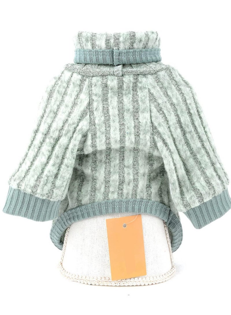 erorex Pet Pullover Turtleneck, Pet Sweater Thick Warm Clothes, Cozy Soft, Fall Winter Warm, Dog Pajamas for Small Dogs Boy Girl, Green - Image 5