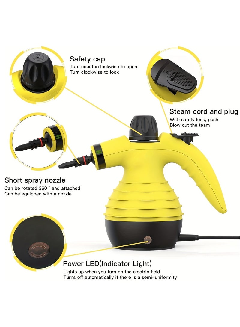 جوشبيرغ منظف ​​بخاري محمول متعدد الوظائف وعالي الحرارة مناسب للمطبخ والأريكة والحمام والنافذة - Image 5