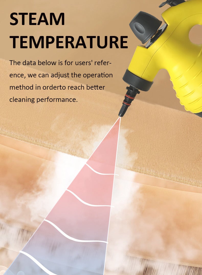 جوشبيرغ منظف ​​بخاري محمول متعدد الوظائف وعالي الحرارة مناسب للمطبخ والأريكة والحمام والنافذة - Image 2