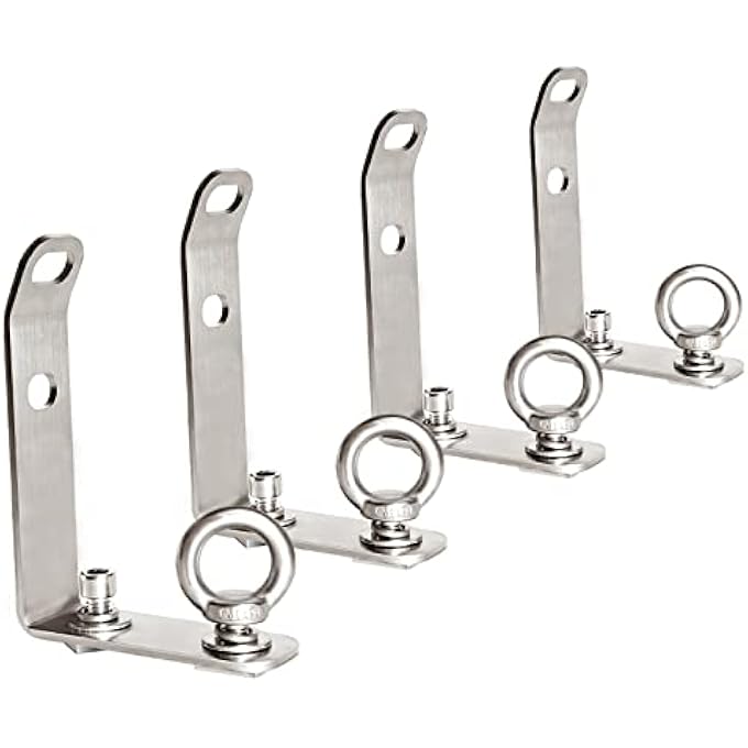 rayihni Load Stops Replacement T-Slot Truck Cross Bar (4 Pack) 304 stainless steel material quality for Ladder Firewood Skis Snowboard Kayak Rooftop Racks roof rack accessories - Image 2