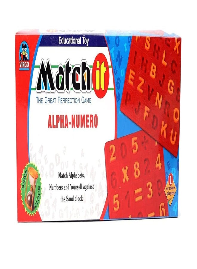 TOYSCAPE Match It Alpha Numero | Dual Board Game for Kids 3+ | Learn Numbers & Alphabets Through Matching Fun - Image 1