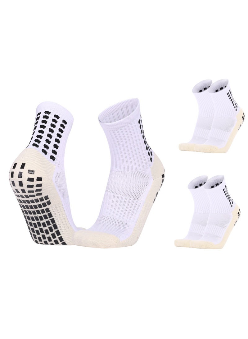 3أزواج جوارب كرة قدم رجالية مضادة للانزلاق مانعة للانزلاق للرجال جوارب رياضية لكرة القدم وكرة السلة - Image 1