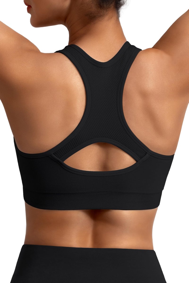MIRITY Women Racerback Sports Bras - High Impact Workout Gym Activewear Bra - Image 4