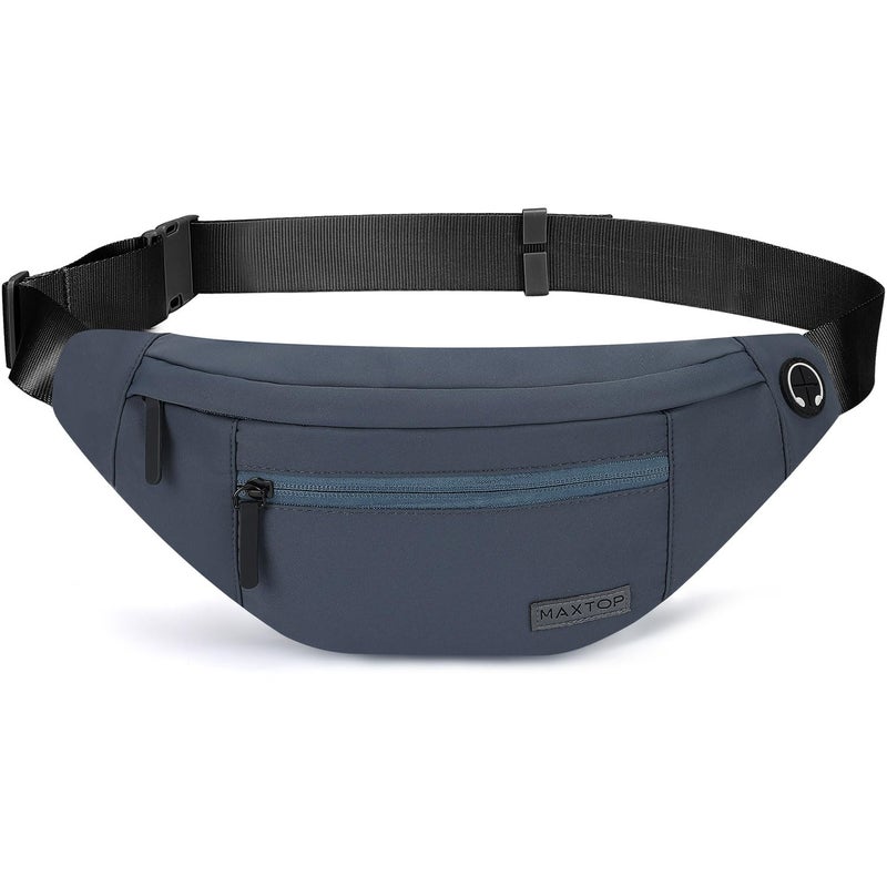 MAXTOP Large Fanny Pack Crossbody Bags for Men Women Sling Bag with 4-Zipper Pockets,Runner Gifts for Enjoy Traveling Hiking Workout Dog Walking Casual Hands-Free Passport Bag Carrying All Phones - Image 1