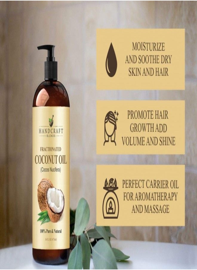 Handcraft Fractionated Coconut Oil - 100% Pure & Natural Premium Grade Coconut Carrier Oil for Essential Oils, Massage Oil, Moisturizing Hair Oil & Body Oil - 16 fl. Oz - pzsku/Z2E2067164392A73EBBF3Z/45/_/1665472581/ce1fad9d-7deb-4c0b-b65e-39e5404ec6b7