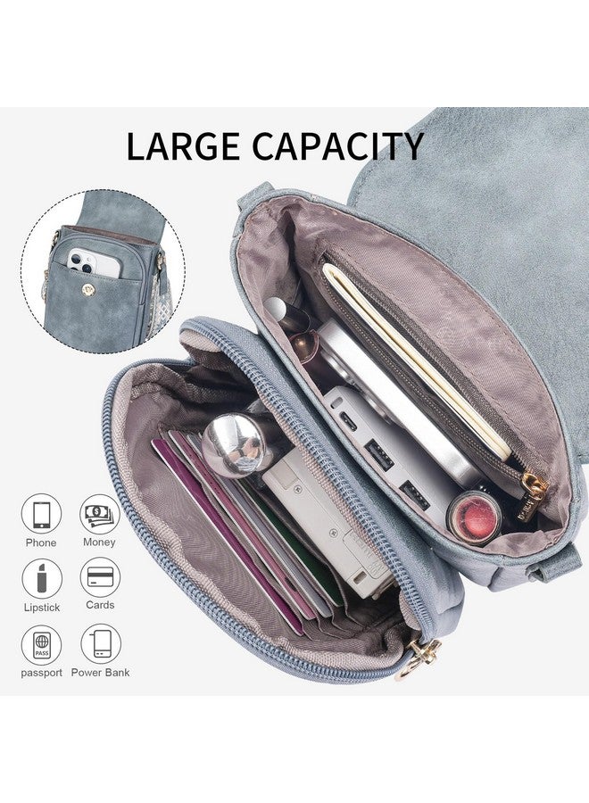 حقائب كروس صغيرة من APHISON للنساء، عصرية، مصنوعة من الجلد، محفظة هاتف، حقائب يد، فتحات للبطاقات مع حزام جيتار قابل للتعديل - Image 2