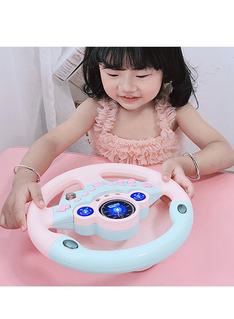 Multifunction Simulated Driving Controller Steering Wheel Copilot Toy Children's Educational Sounding Toy Kids Gift Car backseat Funny Interactive Driving Wheel with Music - Image 2