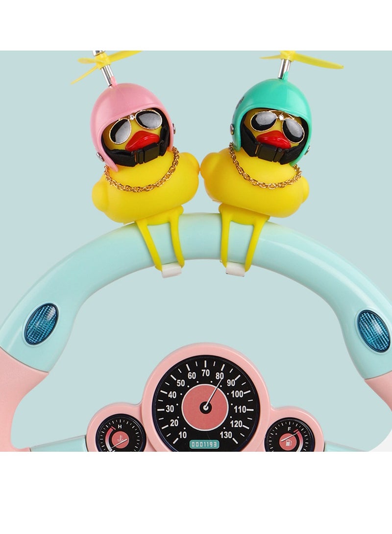 Multifunction Simulated Driving Controller Steering Wheel Copilot Toy Children's Educational Sounding Toy Kids Gift Car backseat Funny Interactive Driving Wheel with Music - Image 3