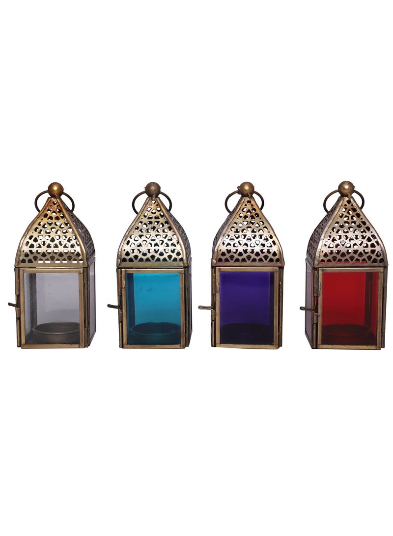 Hilalful فانوس هلالفل اليدوي، صغير | مناسب لغرفة المعيشة، غرفة النوم والهواء الطلق | هدية مثالية للزينة المنزلية في رمضان، عيد، أعياد الميلاد، حفلات الزفاف، الانتقال إلى منزل جديد | مصنوع من الحديد | بنفسجي - Image 5