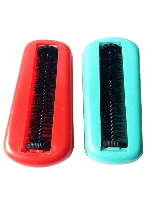 BREEPREE Magic Cleaning Roller Brush for Bedsheet Sofa Carpet Assorted Colours Pack of 2 Plastic