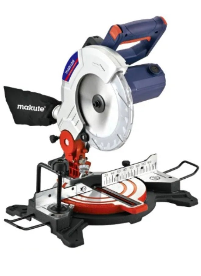 makute Miter Saw  1450W with 5200rpm and 25.4 Blade Size for Crown Moulding  Picture Frames  Door Frames Window Casings and more (MS121)  - Image 1